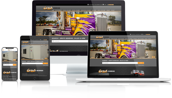 Grays Bendigo Website Mockup